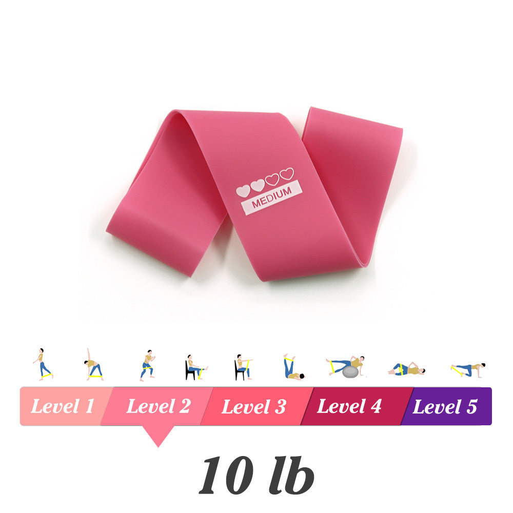 Bandas de goma de resistencia para Yoga, equipo de Fitness para interiores y exteriores, bandas elásticas de entrenamiento deportivo para Pilates de 0,35mm-1,1mm