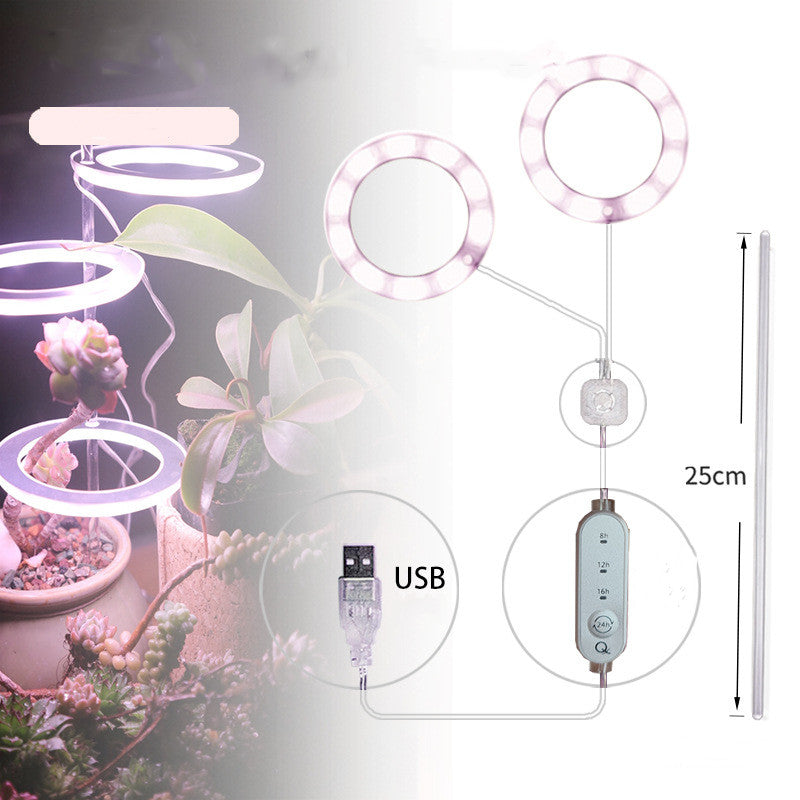 Luz LED de cultivo de espectro completo, lámpara de cultivo Phyto, lámpara USB Phyto para iluminación de crecimiento de plantas para plantas de interior