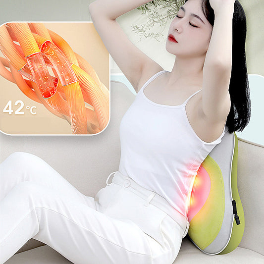 Back Lumbar Cervical Shoulder Neck Instrument Body Massager Pain Relief Home Relaxation Car Home