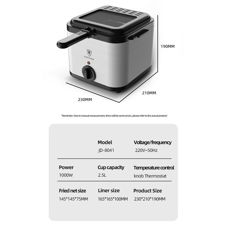 Freidora de aire eléctrica multifuncional Visual, máquina para hacer patatas fritas