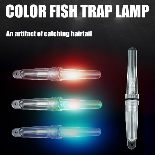 LED Underwater Fishing Bait Colorful Boat Shaped Trap Squid Deep Drop Fish Lure Light Flash Lamp