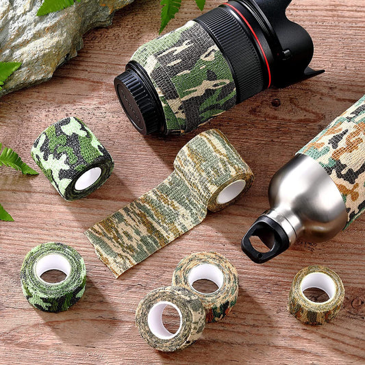 Non-woven Camouflage Bandage Hunting Camera Camouflage Tape Military Fans Telescopic Elastic Self-adhesive