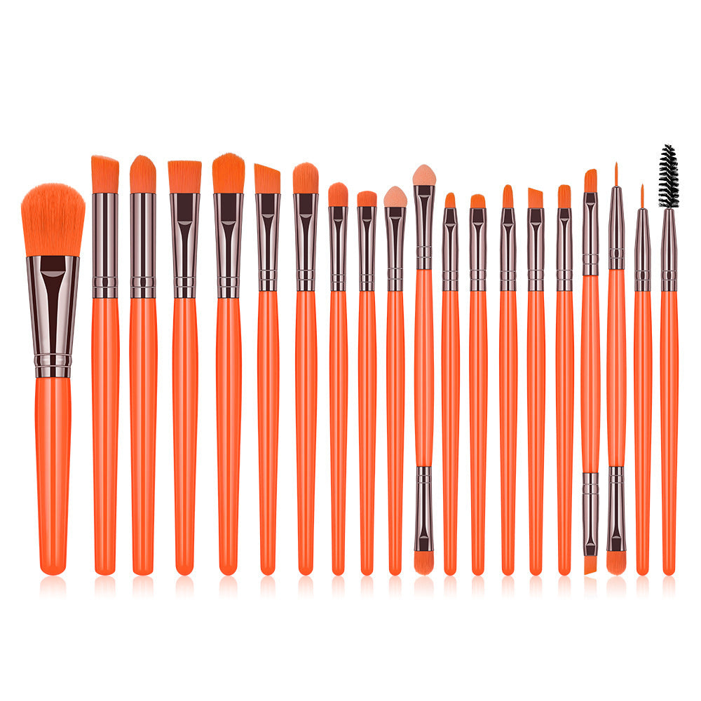 20pcs Fluorescent Color Makeup Brush Set