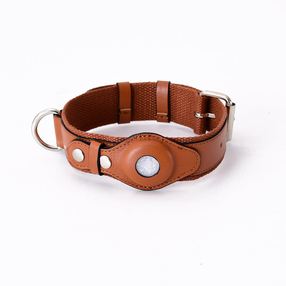 Airtag Pet Collar Tracker Protective Cover Leather Collar