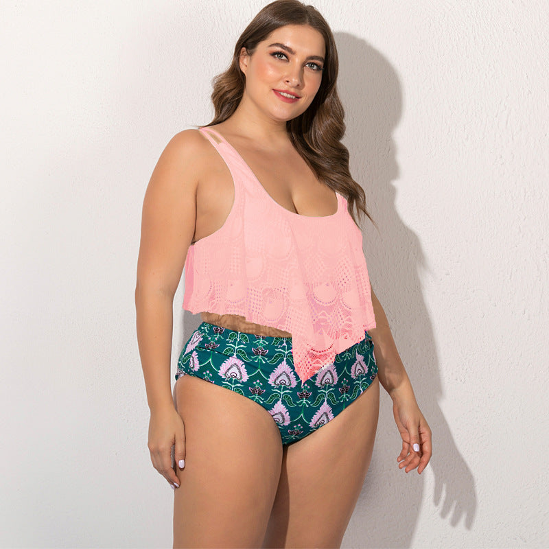 Bikini dividido de talla grande para mujer