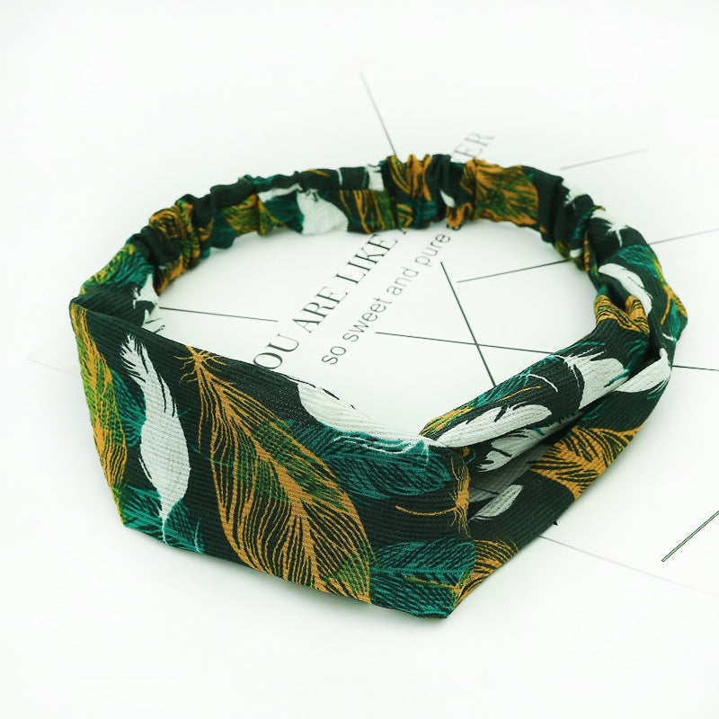 Chiffon silk headband ladies headband