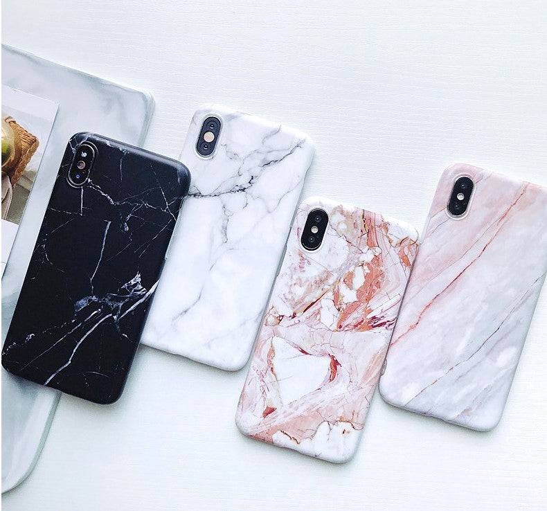 Compatible with Apple, Luxury marble phone case for iPhone 7 case for iphone X 7 6 6S 8 Plus 6S case cover XR XS MXA silicon case