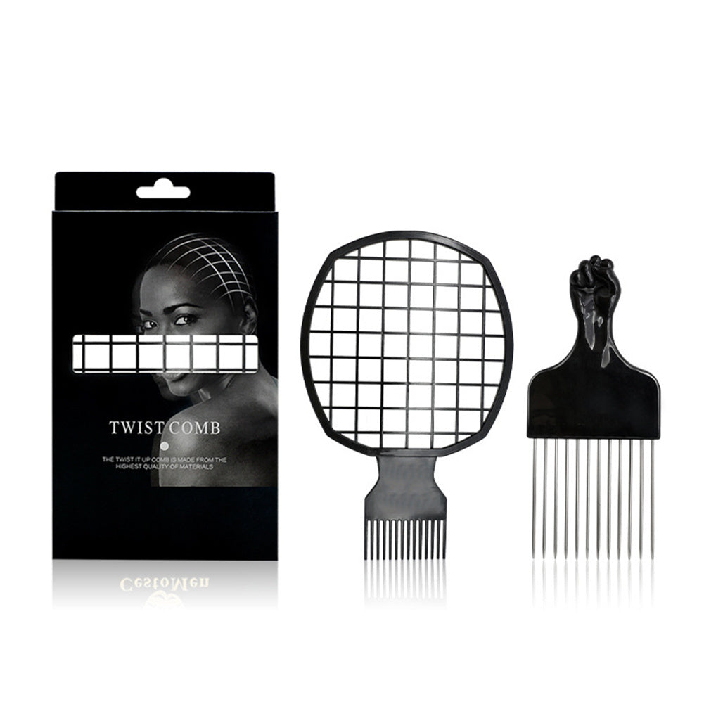 Professional curling comb set