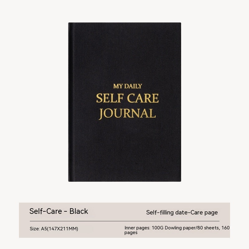 Thanksgiving Diary Happy Self-care Diary Boy English Version A5 Notebook Cloth Book