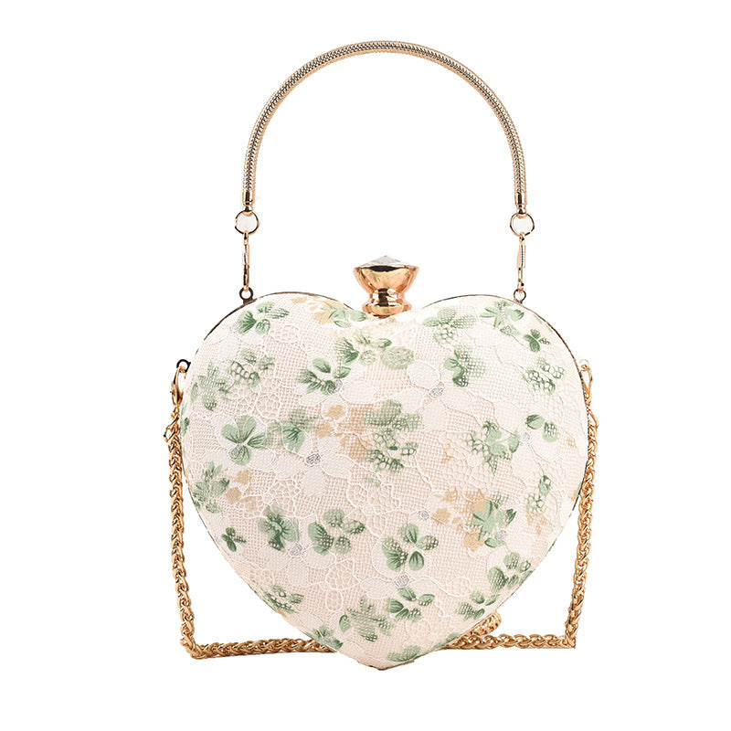 Bolso bandolera con cadena floral dulce Bolso tote de moda