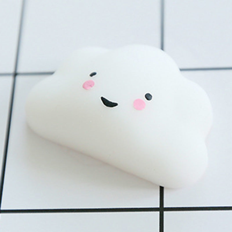 Plush toy cute cloud mini cure telescopic doll accessories