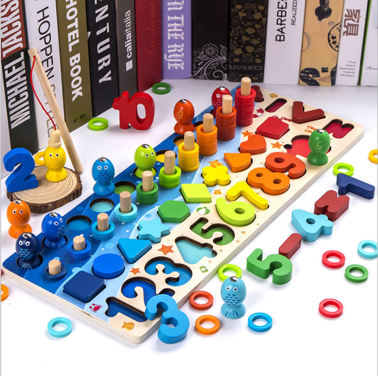 Children 3D Alphabet Number Puzzle Baby Colorful Geometric Digital Letter Educational Toy