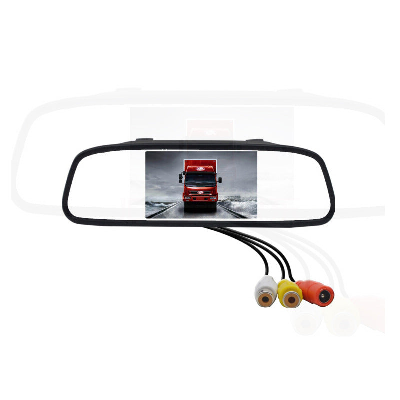 4.3 inch LED rear view mirror + reversing camera