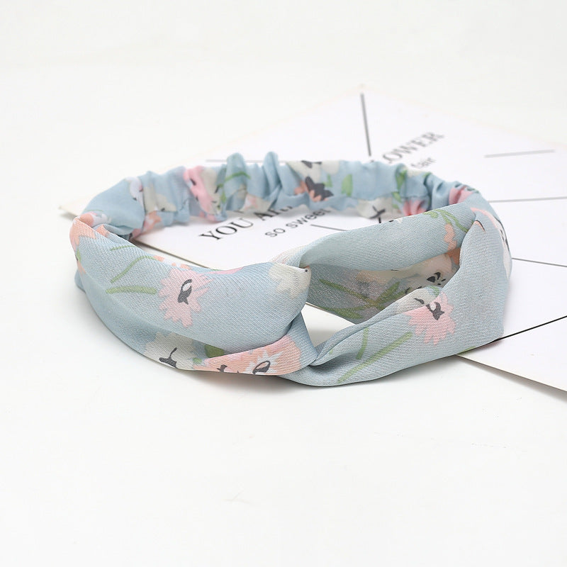 Chiffon silk headband ladies headband