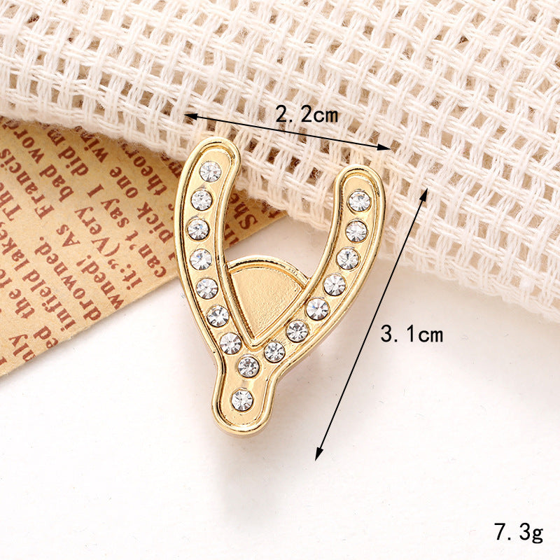 Jeans Button Hole Shoes Diy Accessories Bright Crystal Classic Style Ornament Accessories Upper Pearl Flower