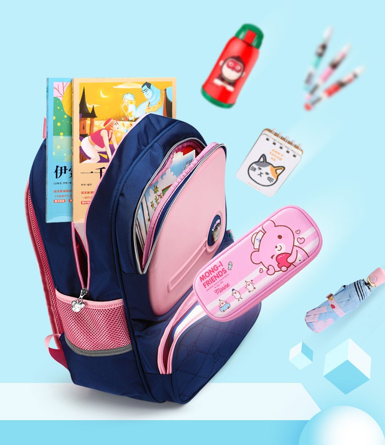 SUN EIGHT Orthopedic Backpack Girls School Bags School Bag For Girl Zipper Kid School Bag Cute Children Backpack Mochila Escol