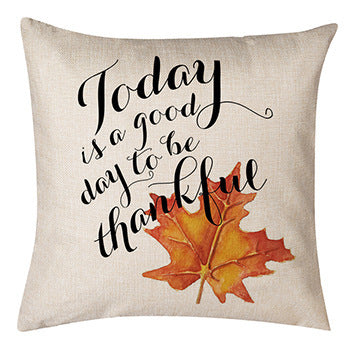 Thanksgiving Pumpkin Pillow Linen Sofa Pillow Cushion