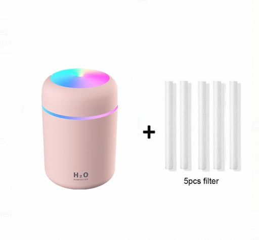 Home Car Charging Colorful Air Humidifier Usb Water Replenishment