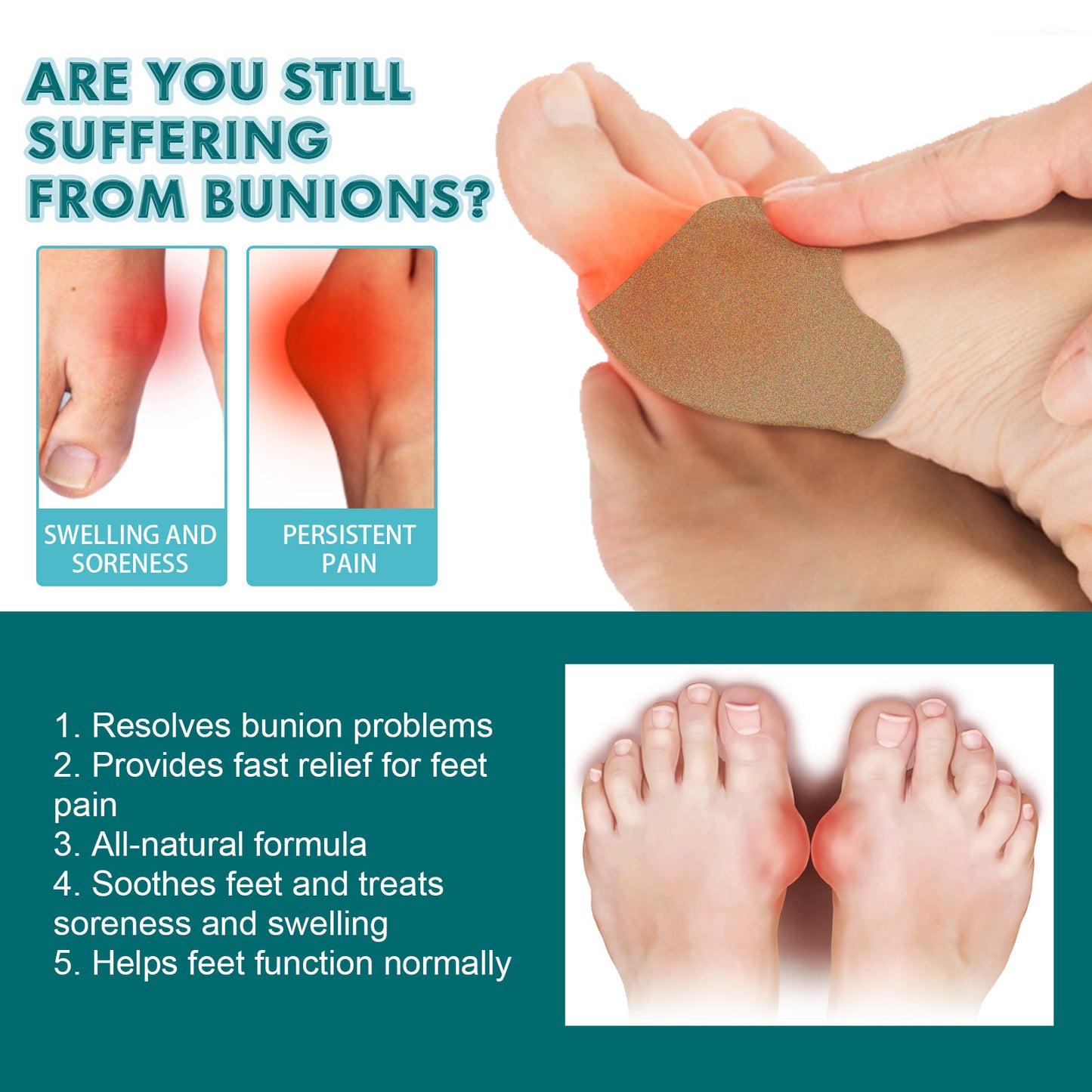 Bunion Patch Relieve Foot Toe Swelling Pain Patch