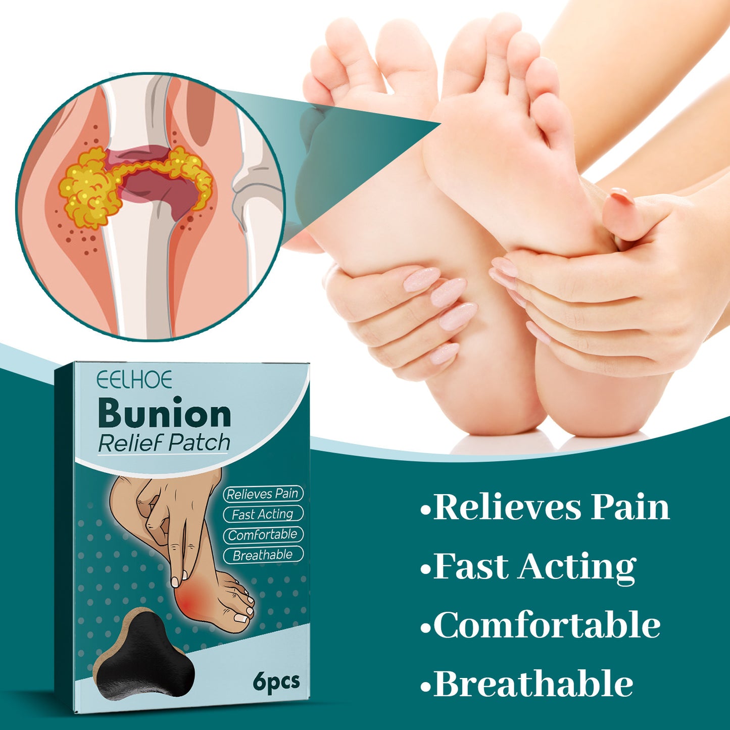 Bunion Patch Relieve Foot Toe Swelling Pain Patch