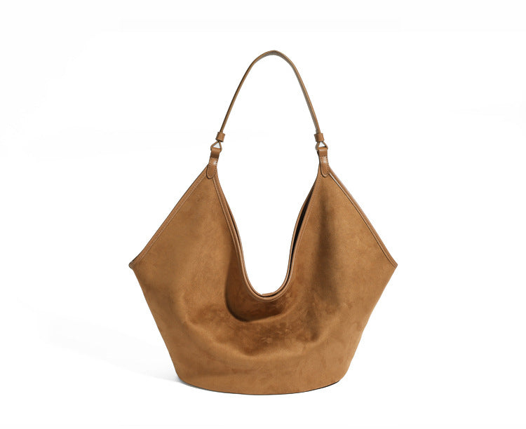 Bolso de hombro de cuero suave de gran capacidad de moda para mujer