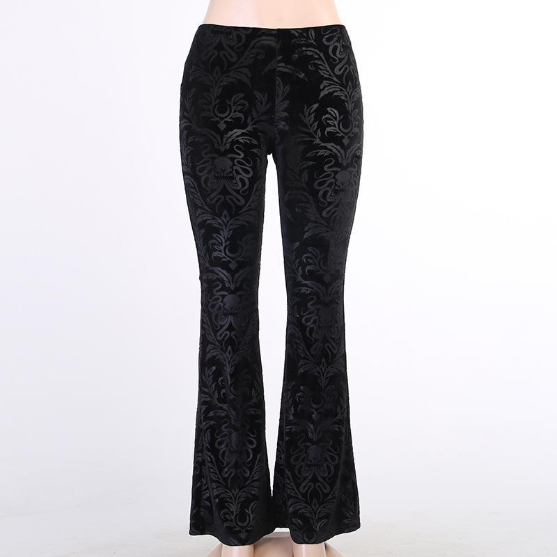 Women's Personalized Suede Embossed Casual Trousers