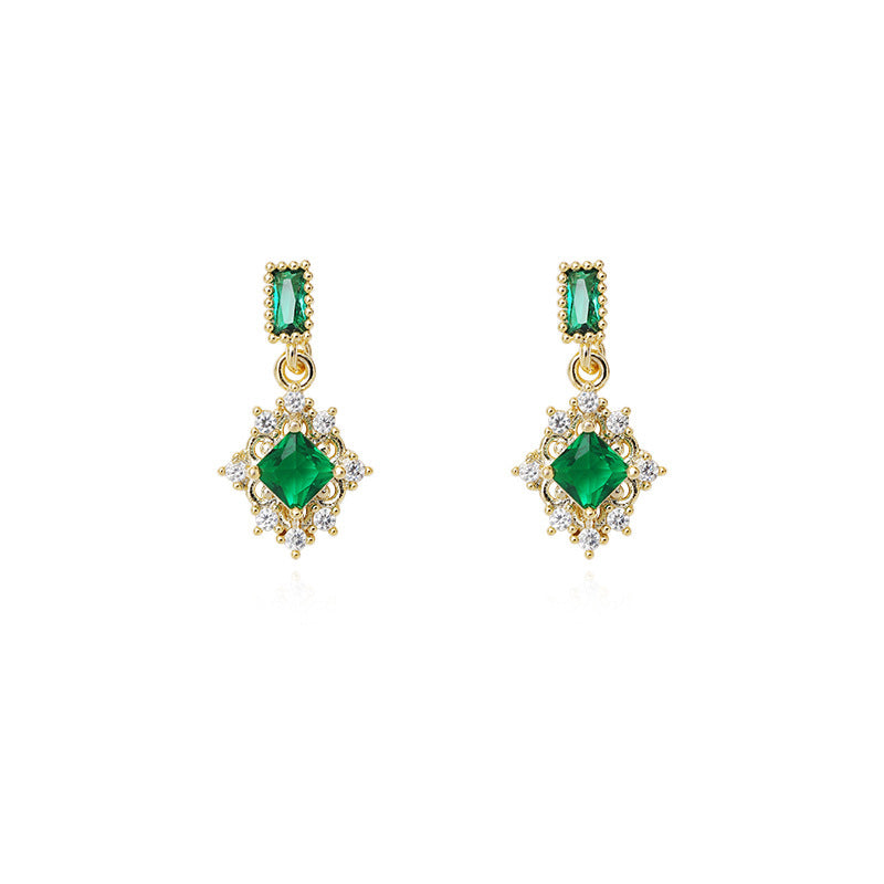 Fairy Emerald Stud Earrings