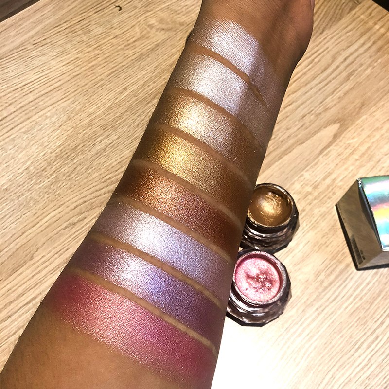 Resaltador de cara, Gel de gelatina, sombra de ojos de sirena, brillo corporal, maquillaje de Festival, Iluminador dorado, resaltador líquido, bronceador