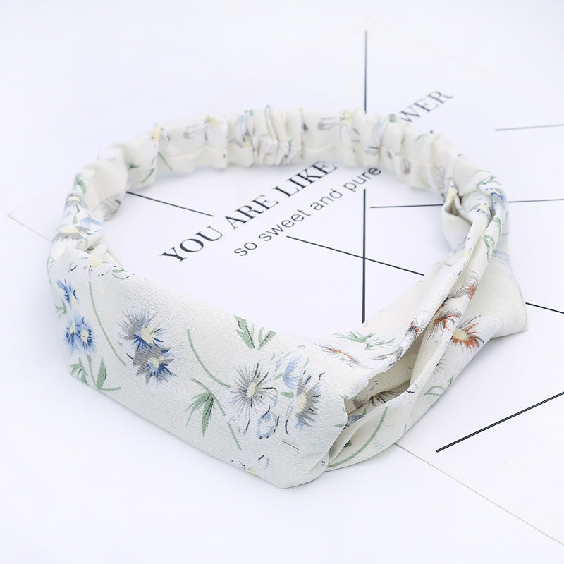 Chiffon silk headband ladies headband