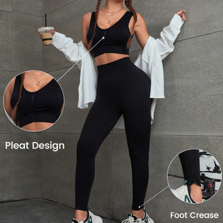 Women's Vest Bra Yoga Suit