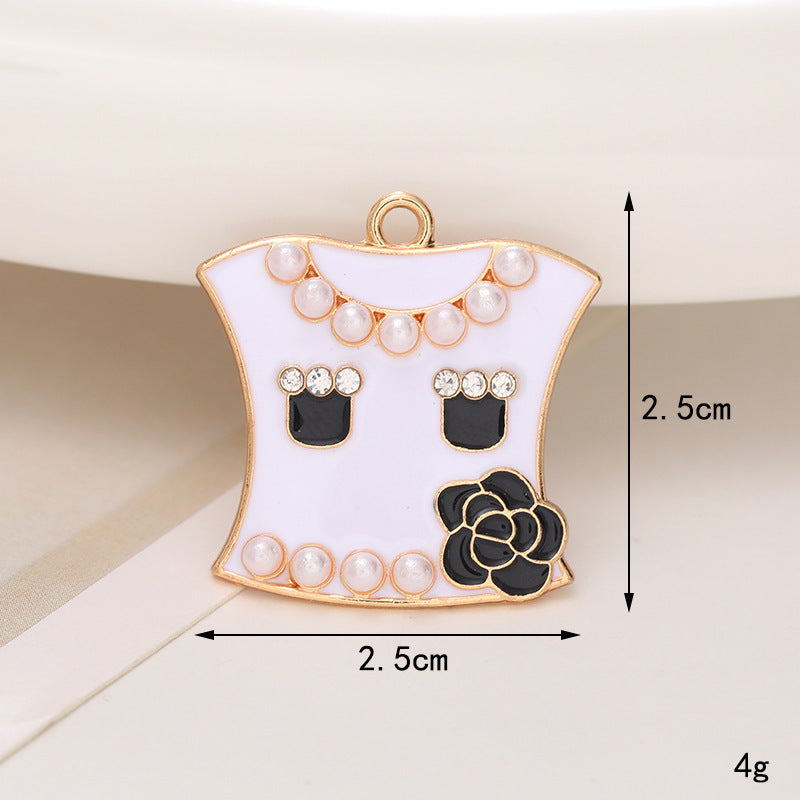 Jeans Button Hole Shoes Diy Accessories Bright Crystal Classic Style Ornament Accessories Upper Pearl Flower