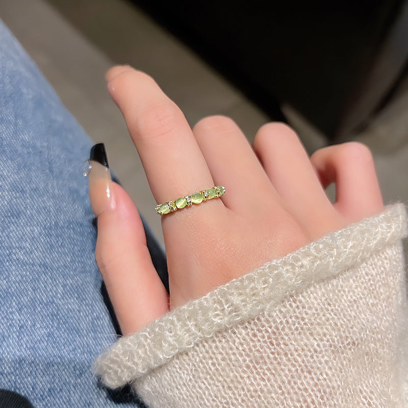 Simple Opal Ring For Women All-match