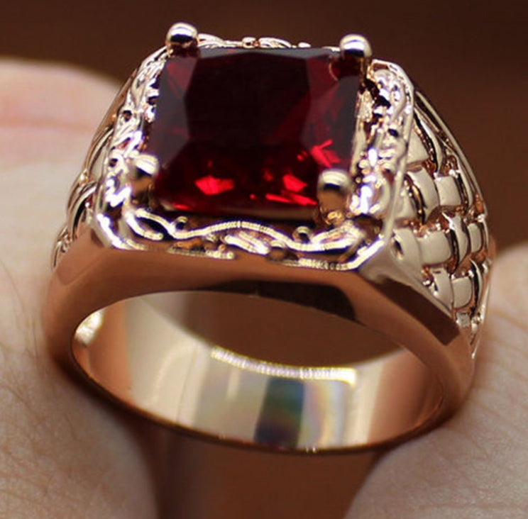 Ruby engagement ring