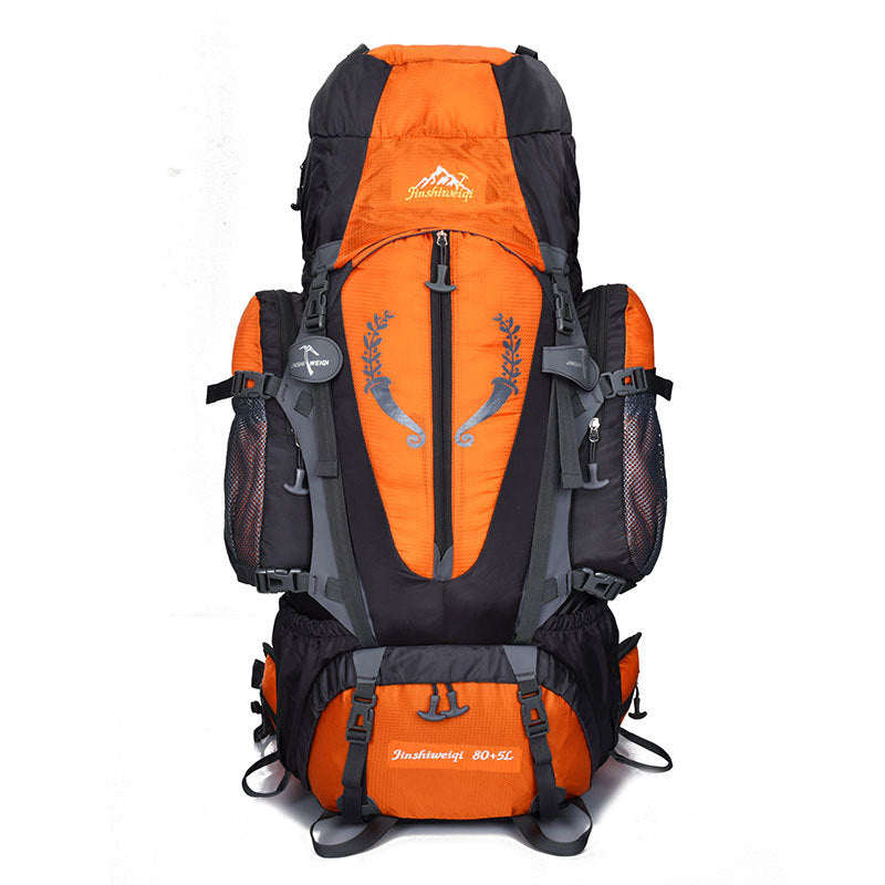 Paquete de montañismo profesional 80L85L mochila al aire libre viaje senderismo al aire libre camping burro tiendas de campaña bolsa