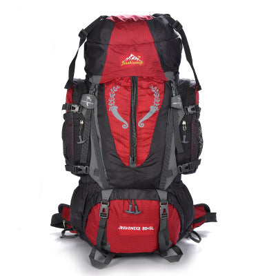 Paquete de montañismo profesional 80L85L mochila al aire libre viaje senderismo al aire libre camping burro tiendas de campaña bolsa