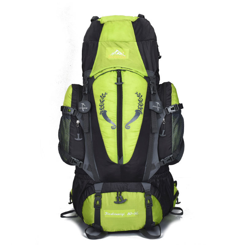 Paquete de montañismo profesional 80L85L mochila al aire libre viaje senderismo al aire libre camping burro tiendas de campaña bolsa