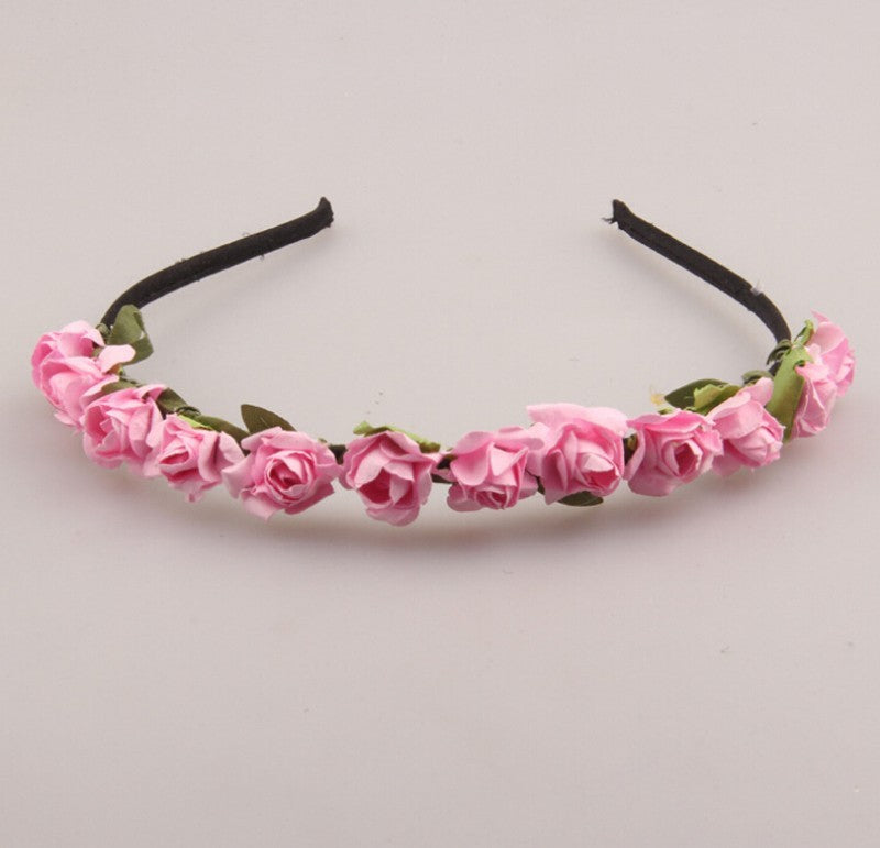 12 Paper roses headband