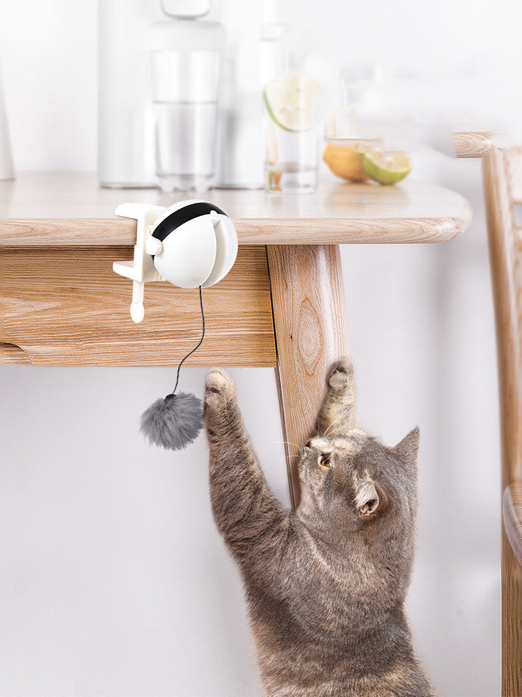 Juguete eléctrico automático de elevación para gatos, rompecabezas interactivo, bola inteligente para gatos, suministro para mascotas, juguetes de elevación