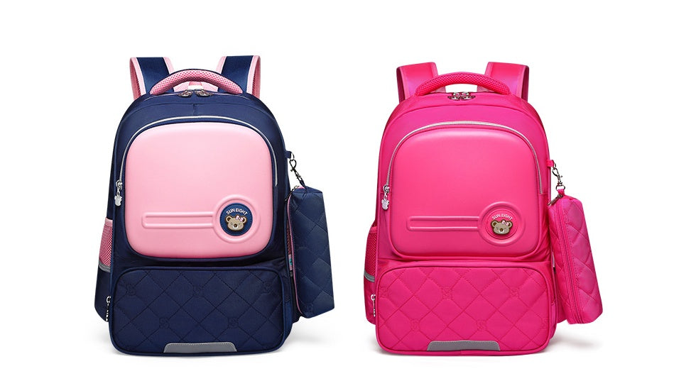 SUN EIGHT Orthopedic Backpack Girls School Bags School Bag For Girl Zipper Kid School Bag Cute Children Backpack Mochila Escol