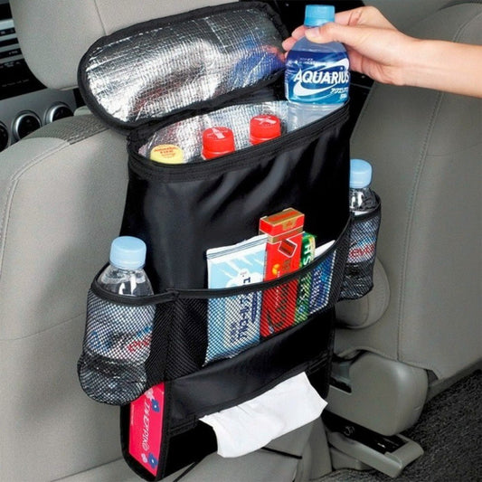 Organizador Universal para asiento de coche, organizador de asiento de coche, bolsa de almacenamiento multibolsillo, soporte organizador, percha de viaje 