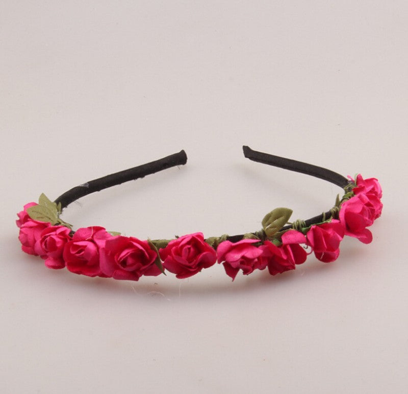 12 Paper roses headband