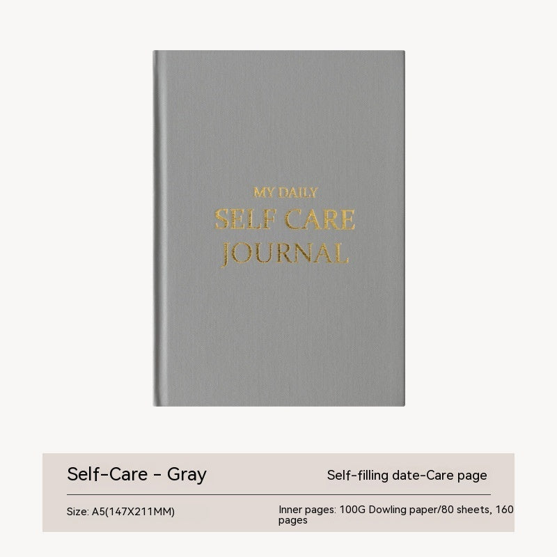 Thanksgiving Diary Happy Self-care Diary Boy English Version A5 Notebook Cloth Book