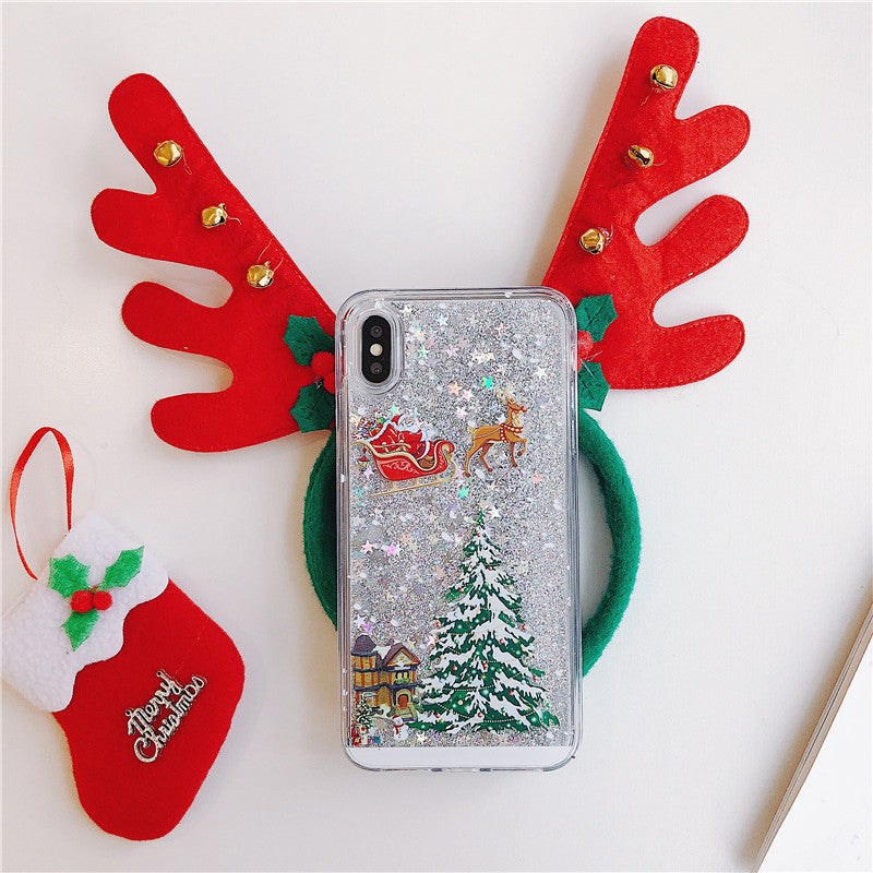 Compatible With  , Santa Claus Christmas Tree Quicksand Shell