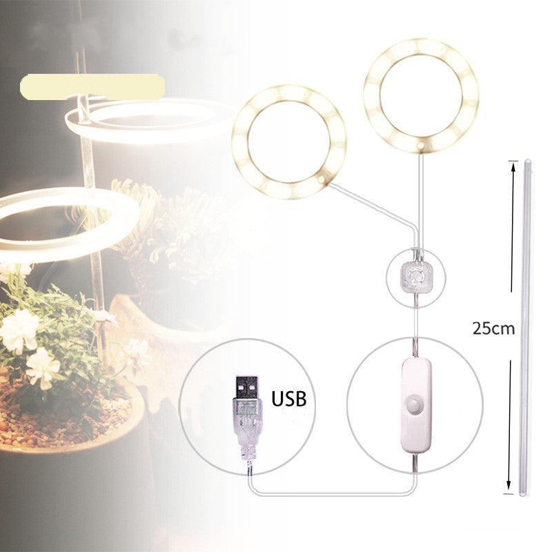 Luz LED de cultivo de espectro completo, lámpara de cultivo Phyto, lámpara USB Phyto para iluminación de crecimiento de plantas para plantas de interior