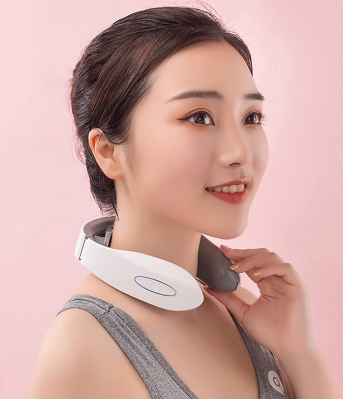 Neck Massager Head Relax Muscle Vibration Massage USB Charging Electric Therapy Cervical Relief Pain Health Care Tool