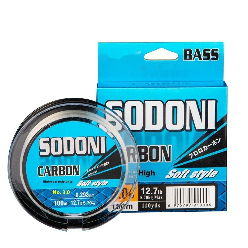 Soft Carbon Fishing Line Luofei Full Carbon 50M*100M