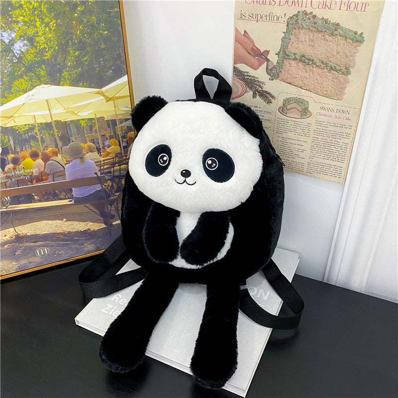 New Children's Personalized Panda Backpack All-match And Cute