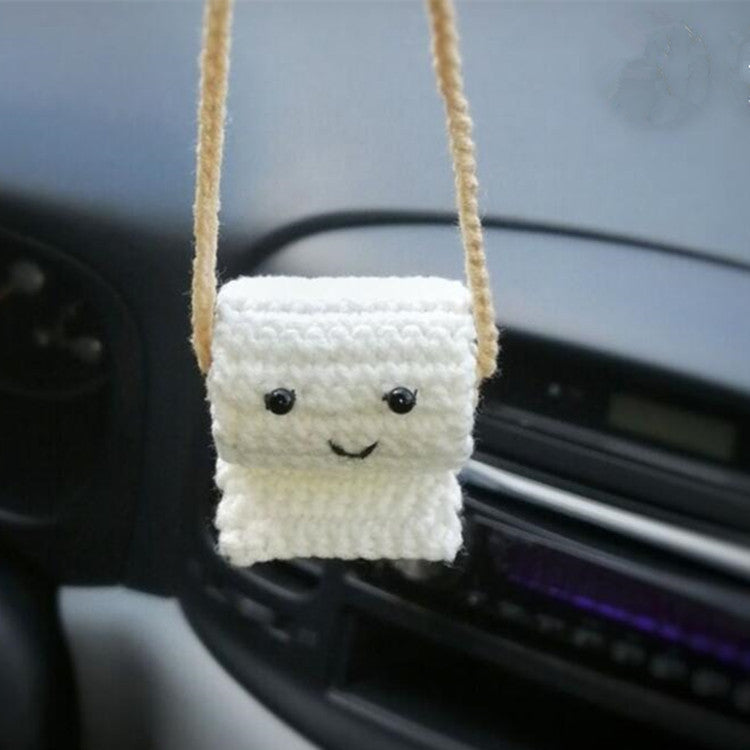 Plush Hand-woven Automobile Hanging Ornament