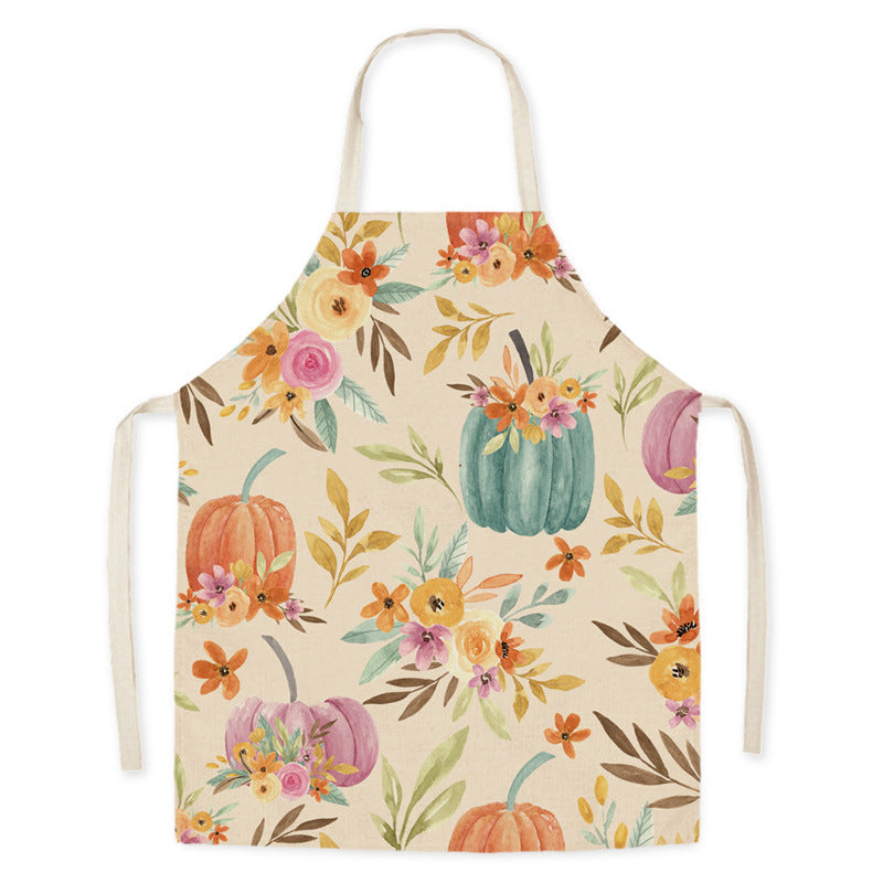 Thanksgiving Apron Turkey Pumpkin Creative Kitchen