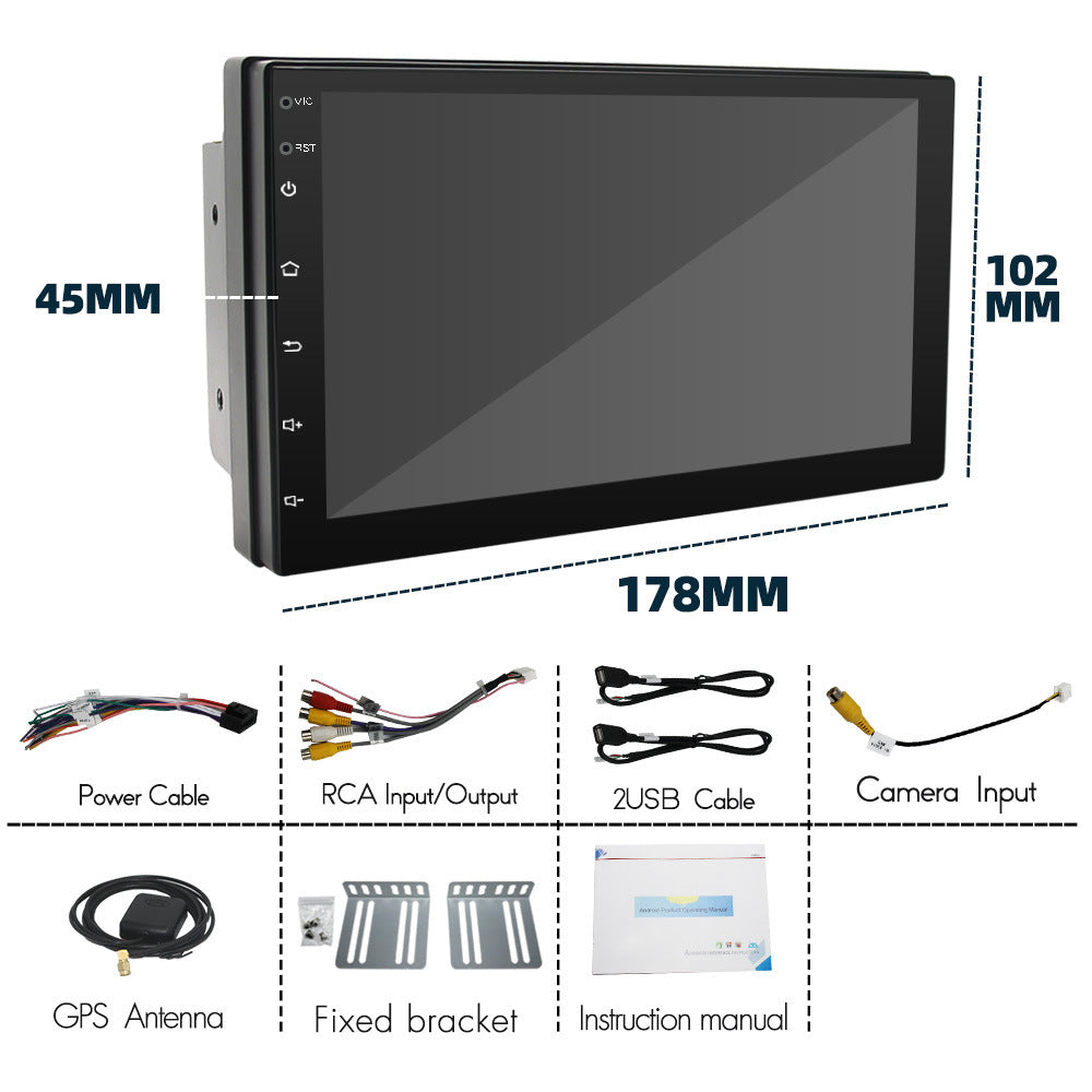 Computadora universal Carplay Navegación Reproductor MP5 Navegación GPS Radio integrada